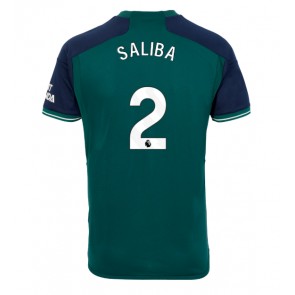 Arsenal William Saliba #2 Tredje trøje 2023-24 Kort ærmer